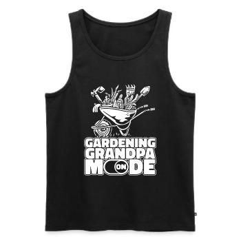 Hobbygärtner Garten Garten Opa - Männer Premium Bio Tank Top - Schwarz - Vorne - Michal (187cm)
