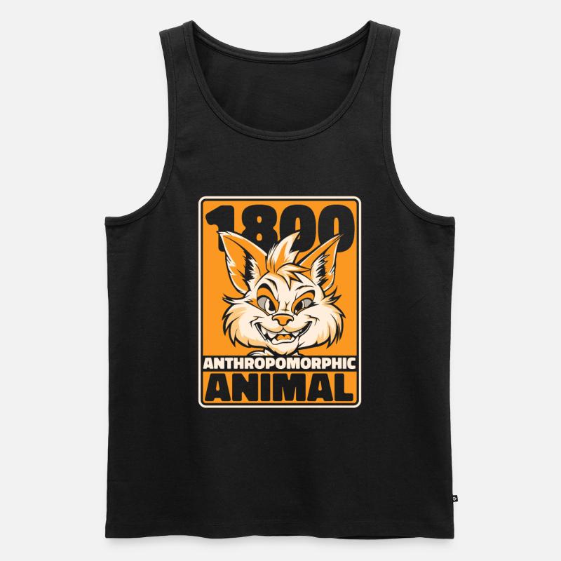 Furry Fandom Fursuits Lustig - Männer Premium Bio Tank Top - Schwarz