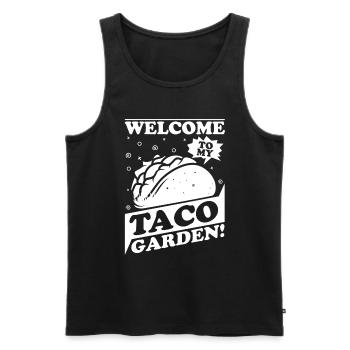 Tacos de jardin Hobby Gardener - Débardeur bio Premium Homme - noir - Devant - Michal (187cm)