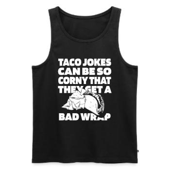 Tacos de jardin Hobby Gardener - Débardeur bio Premium Homme - noir - Devant - Michal (187cm)