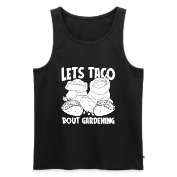 Tacos de jardin Hobby Gardener - Débardeur bio Premium Homme - noir - Devant - Michal (187cm)
