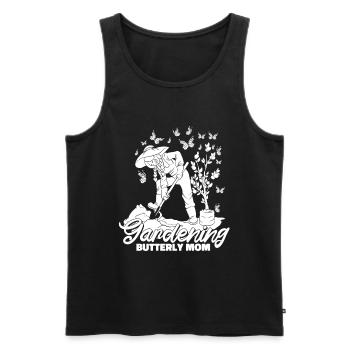 Hobby gardeners garden garden butterflies - Men's Premium Organic Tank Top - black - Front - Michal (187cm)