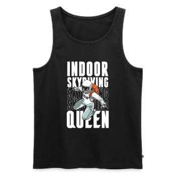 Indoor Skydiving Cool Indoor Fallschirmspringen - Men's Premium Organic Tank Top - black - Front - AI Model Male 178 light (178cm)