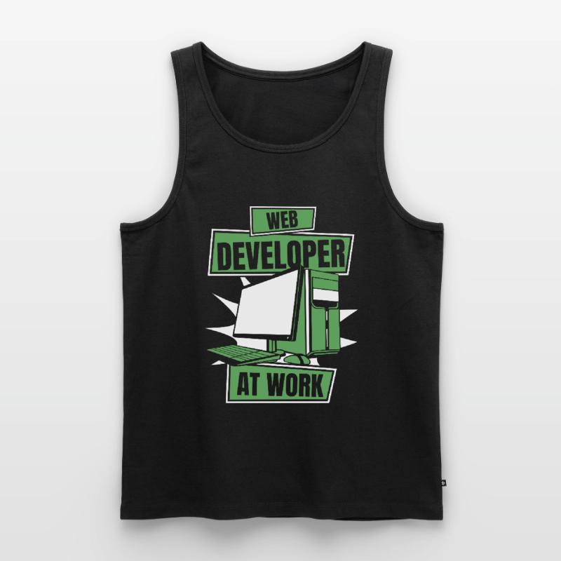 Web Developer Webdeveloper Cool Men's Premium Organic Tank Top