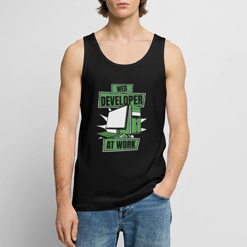 Web Developer Webdeveloper Cool Men's Premium Organic Tank Top