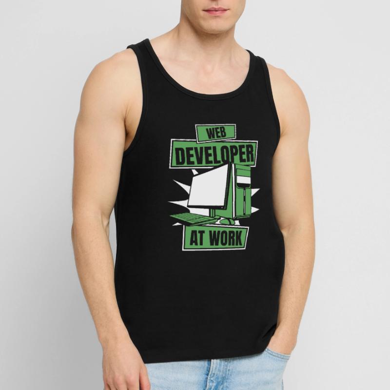 Web Developer Webdeveloper Cool Men's Premium Organic Tank Top