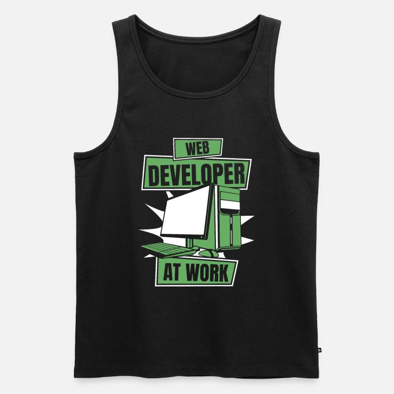 Web Developer Webdeveloper Cool - Men's Premium Organic Tank Top - black