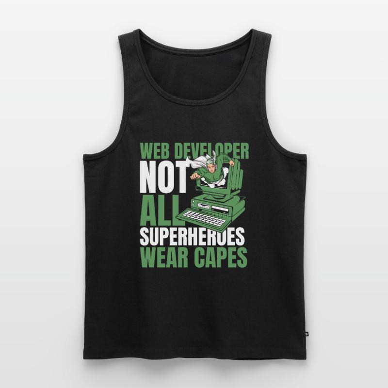 Web Developer Web Developer Superhero Men's Premium Organic Tank Top