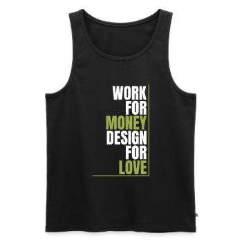 Web Entwickler Webdeveloper Liebe - Männer Premium Bio Tank Top - Schwarz - Vorne - AI Model Male 178 light (178cm)