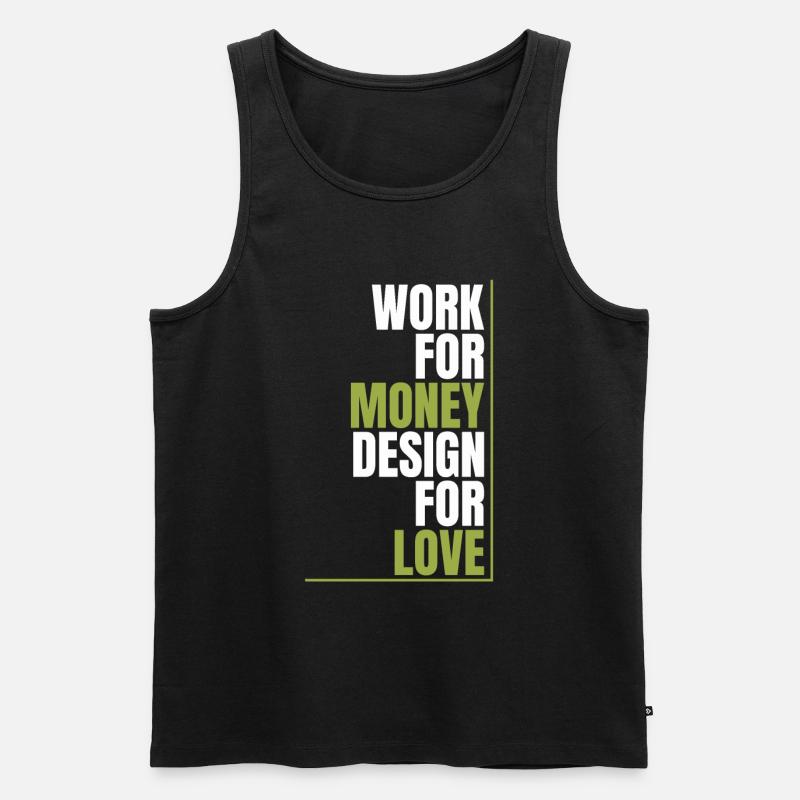 Web Developer Web Developer Love - Men's Premium Organic Tank Top - black