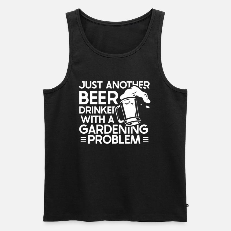 Hobbygärtner Garten Gartenbier - Männer Premium Bio Tank Top - Schwarz