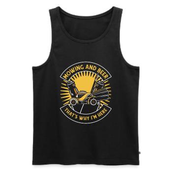 Hobby Gardener Garden Funny Garden Bière - Débardeur bio Premium Homme - noir - Devant - Michal (187cm)