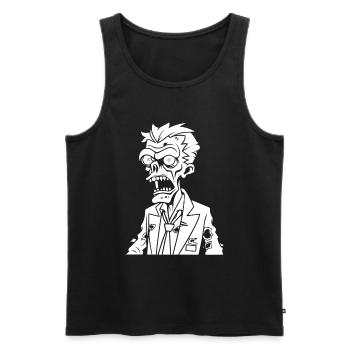 Zombie Halloween - Men's Premium Organic Tank Top - black - Front - Michal (187cm)