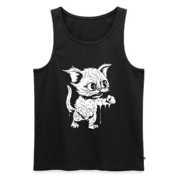 Zombie Halloween - Men's Premium Organic Tank Top - black - Front - Michal (187cm)