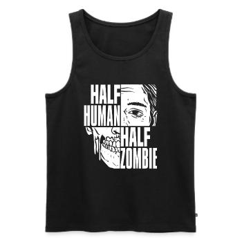 Zombie Halloween - Men's Premium Organic Tank Top - black - Front - Michal (187cm)