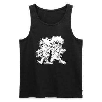 Zombie Halloween Creepy - Men's Premium Organic Tank Top - black - Front - Michal (187cm)