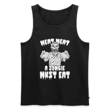 Zombie Halloween - Men's Premium Organic Tank Top - black - Front - Michal (187cm)