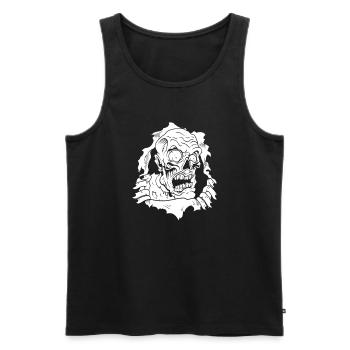 Zombie Halloween - Men's Premium Organic Tank Top - black - Front - Michal (187cm)