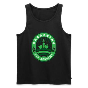 Hobbygärtner Garten Vater Gartenvater - Männer Premium Bio Tank Top - Schwarz - Vorne - AI Model Male 178 light (178cm)