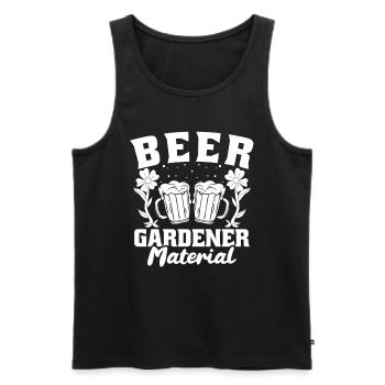 Hobby Gardener Garden Funny Garden Bière - Débardeur bio Premium Homme - noir - Devant - Michal (187cm)