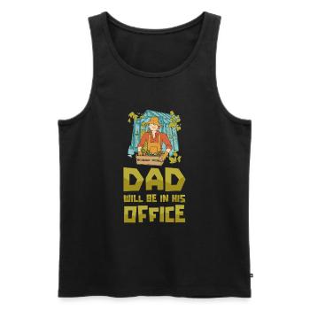 Hobby Gardener Garden Funny Garden Father - Débardeur bio Premium Homme - noir - Devant - Michal (187cm)