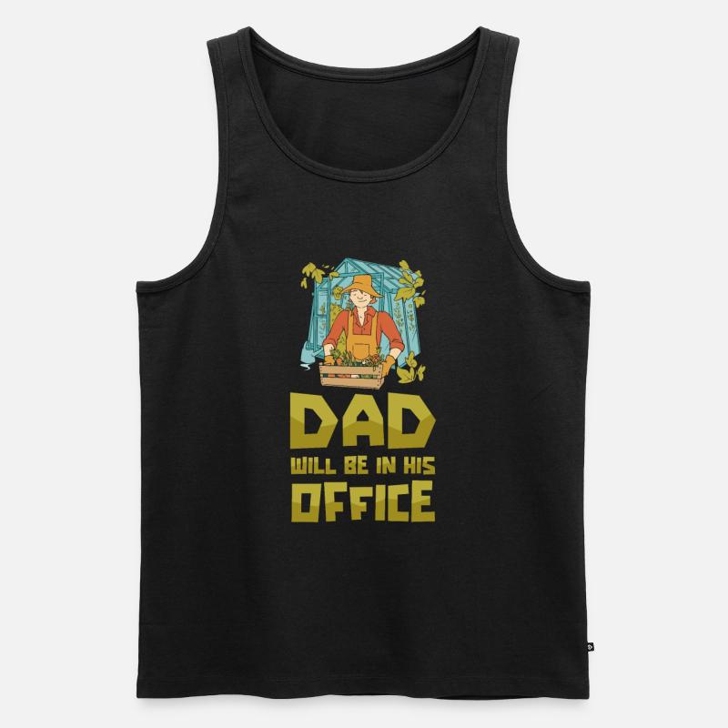 Hobbygärtner Garten Witzig Gartenvater - Männer Premium Bio Tank Top - Schwarz