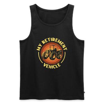 Hobbygärtner Garten Lustig Garten Opa - Männer Premium Bio Tank Top - Schwarz - Vorne - Michal (187cm)