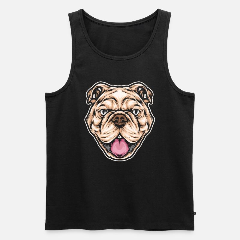 Pitbull Pitbull Verbot - Männer Premium Bio Tank Top - Schwarz