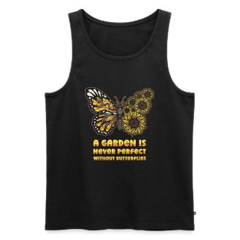 Hobby Gardener Garden Cute - Men's Premium Organic Tank Top - black - Front - Michal (187cm)