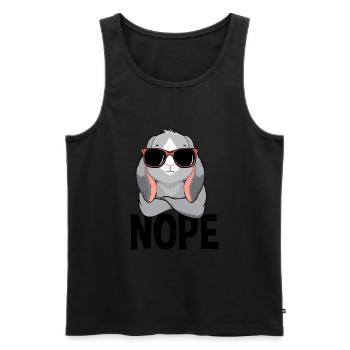 Nope Hase Nö Einfach Nö - Débardeur bio Premium Homme - noir - Devant - Michal (187cm)