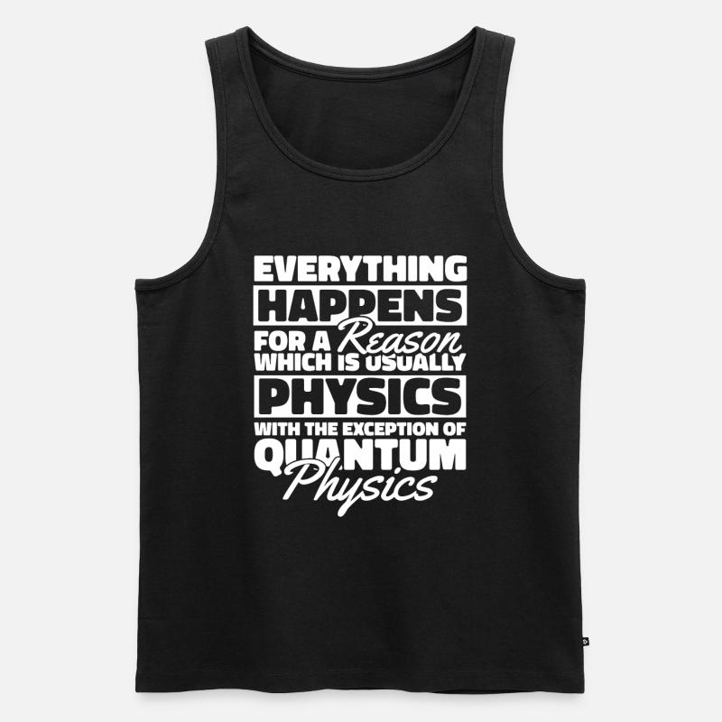 Physik Phyiker Quantenphysik - Männer Premium Bio Tank Top - Schwarz