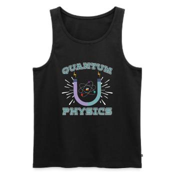 Physik Phyiker Reaktion Quantenphysik - Männer Premium Bio Tank Top - Schwarz - Vorne - Michal (187cm)