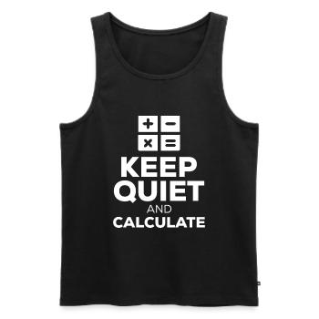 Physik Phyiker Witzig Quantenphysik - Männer Premium Bio Tank Top - Schwarz - Vorne - Michal (187cm)