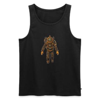Tauchen Taucher Kommerzielles Tauchen - Männer Premium Bio Tank Top - Schwarz - Vorne - Michal (187cm)