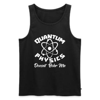 Physics Phyker Lustig Quantum Physics - Men's Premium Organic Tank Top - black - Front - Michal (187cm)