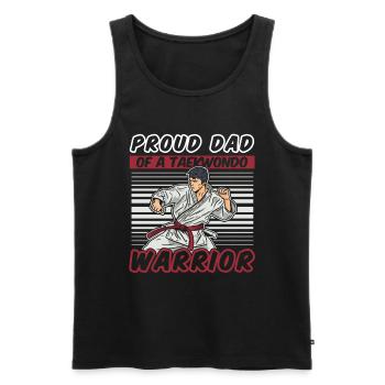 Taekwondo Taekwondo Vater - Männer Premium Bio Tank Top - Schwarz - Vorne - Michal (187cm)