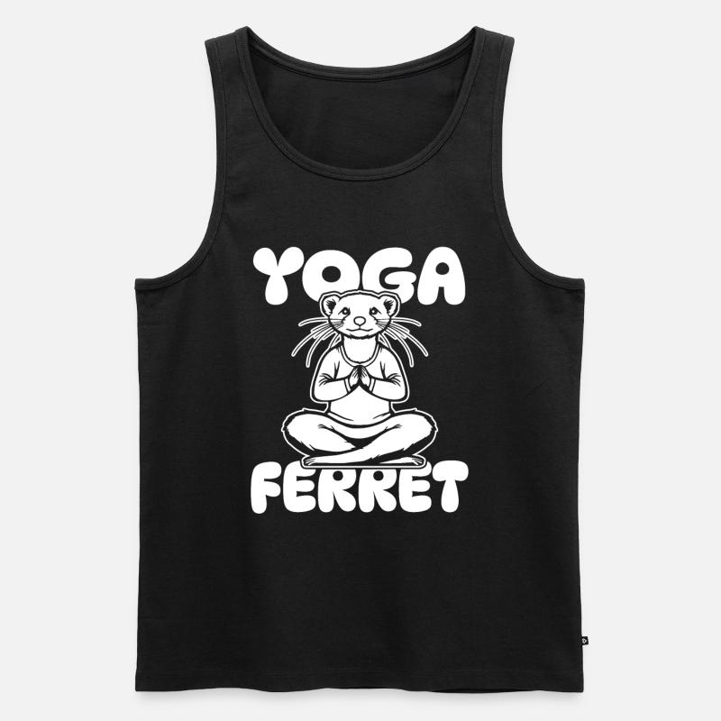 Frettchen Iltis - Männer Premium Bio Tank Top - Schwarz