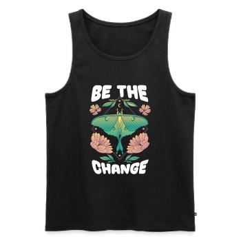 Hobby gardeners garden garden butterflies - Men's Premium Organic Tank Top - black - Front - Michal (187cm)