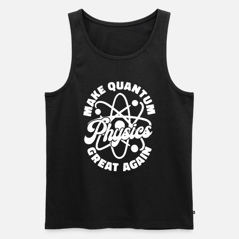 Physics Physicists Quantum Physics - Men's Premium Organic Tank Top - black