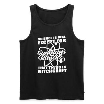 Physics Physicists Quantum Physics - Men's Premium Organic Tank Top - black - Front - AI Model Male 178 light (178cm)