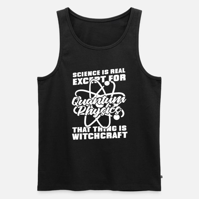 Physik Phyiker Quantenphysik - Männer Premium Bio Tank Top - Schwarz