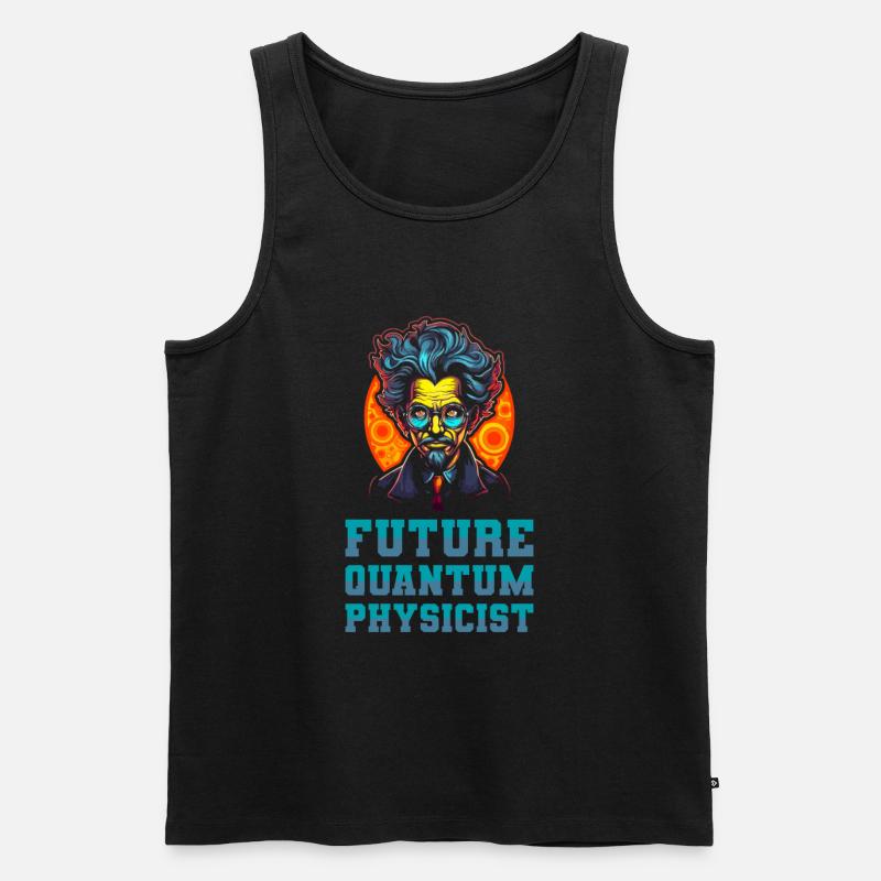 Physik Phyiker Cool Quantenphysik - Männer Premium Bio Tank Top - Schwarz