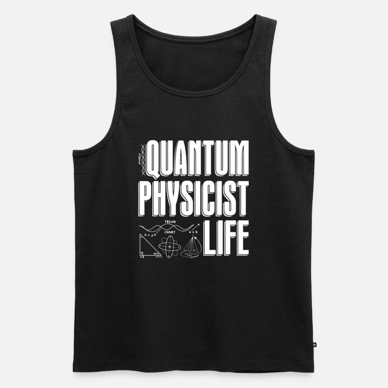 Physik Phyiker Gleichung Quantenphysik - Männer Premium Bio Tank Top - Schwarz