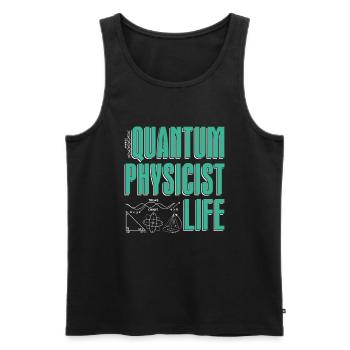 Physics Physique Calculations Quantum Physics - Men's Premium Organic Tank Top - black - Front - AI Model Male 178 light (178cm)