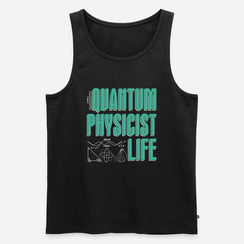 Physik Phyiker Berechnungen Quantenphysik - Männer Premium Bio Tank Top - Schwarz