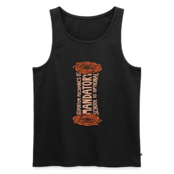 Physik Phyiker Fun Quantenphysik - Männer Premium Bio Tank Top - Schwarz - Vorne - Michal (187cm)