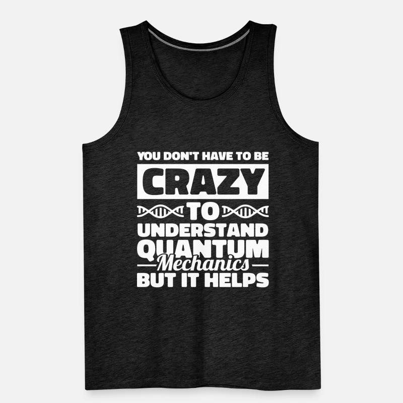 Physics Physicists Quantum Physics Men's Premium Organic Tank Top
