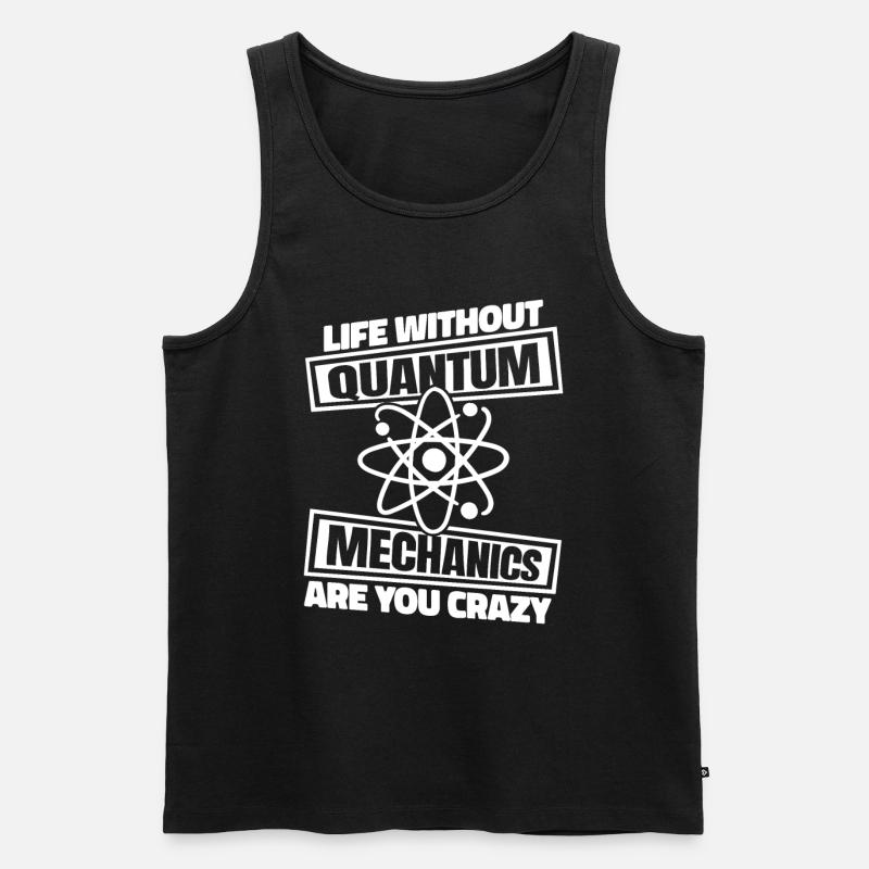 Physik Phyiker Quantenphysik - Männer Premium Bio Tank Top - Schwarz