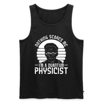 Physics Phyker Funny Quantum Physics - Men's Premium Organic Tank Top - black - Front - Michal (187cm)