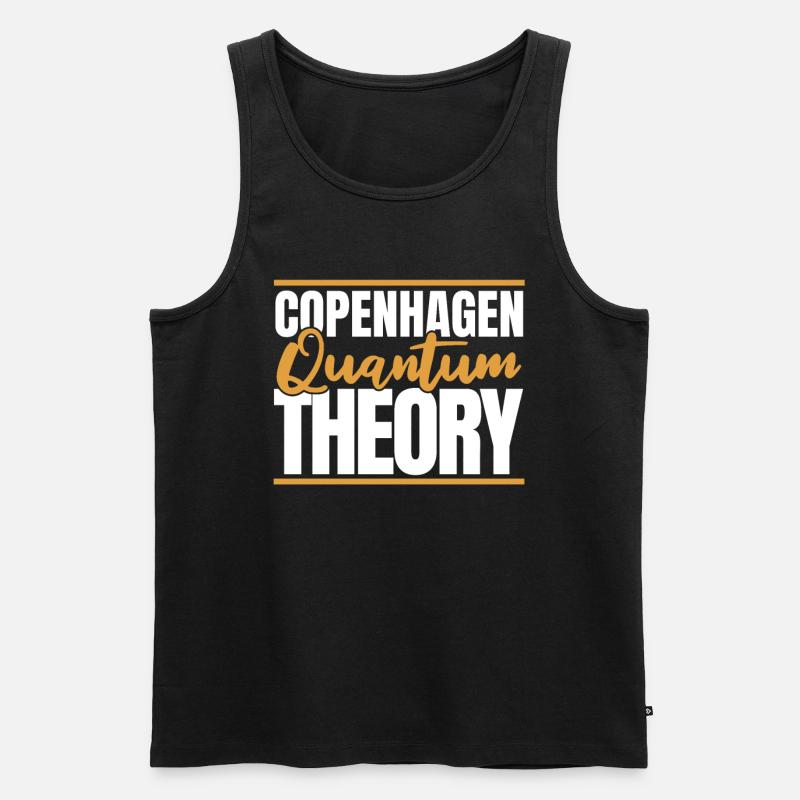 Physik Phyiker Cool Quantenphysik - Männer Premium Bio Tank Top - Schwarz
